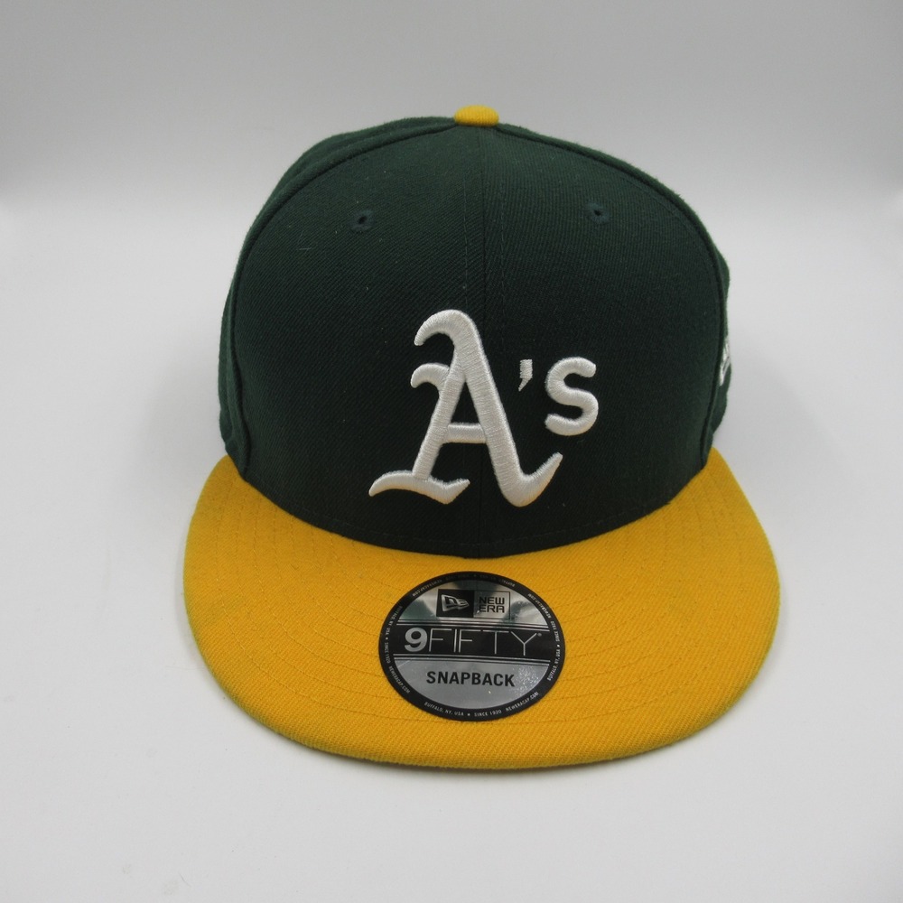 New Era Oakland Athletics Hat Unisex OSFM Green Yellow 9FIFTY Snapback MLB
